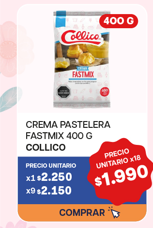CREMA PASTELERA FASTMIX COLLICO 400G - $1.990 unitario x 18 U.