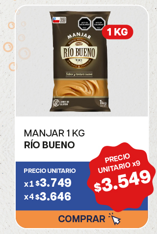 MANJAR RIO BUENO K - $3.549 unitario x 9 U.