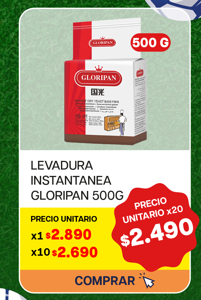 LEVADURA INSTANTANEA GLORIPAN 500G