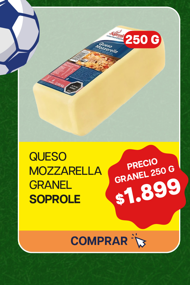 QUESO MOZZARELLA SOPROLE K