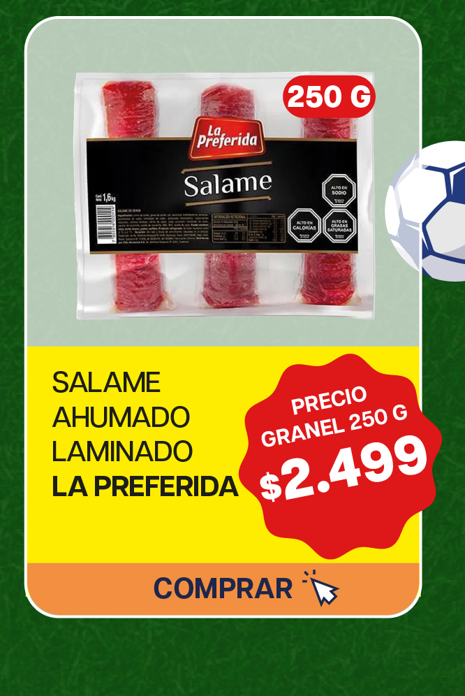 SALAME AHUMADO LAMINADO LA PREFERIDA K