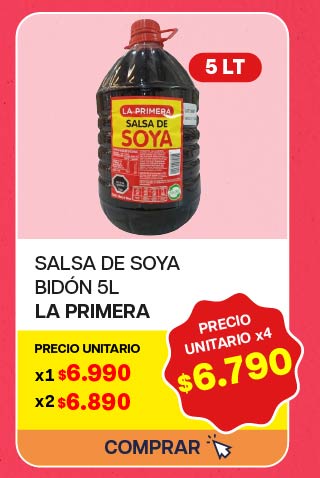SALSA SOYA LA PRIMERA BIDON 5L