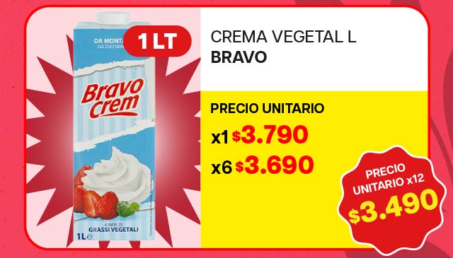 CREMA VEGETAL BRAVO L