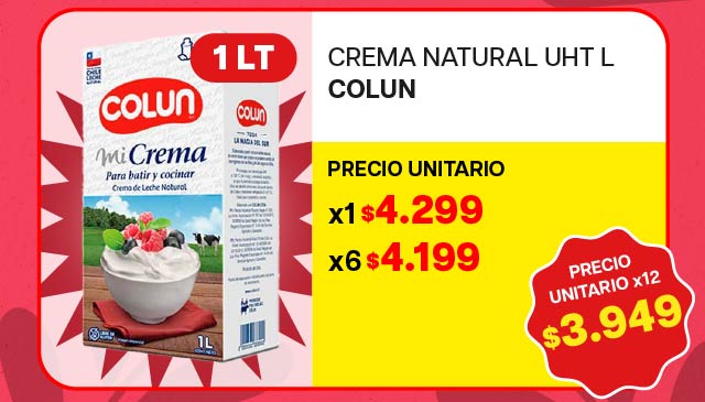 CREMA NATURAL UHT COLUN L