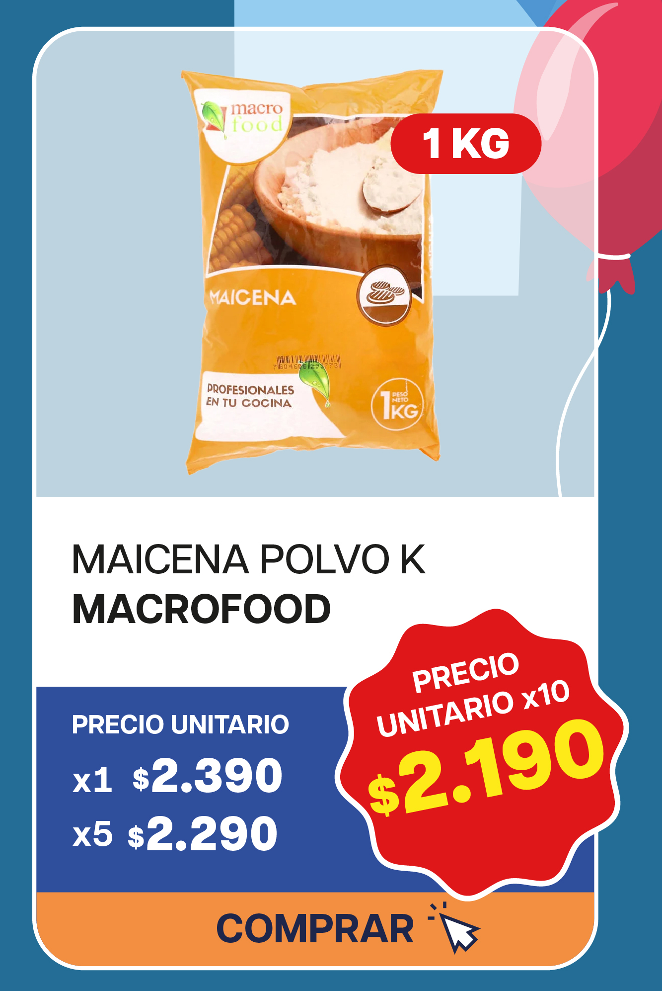 MAICENA POLVO MACROFOOD K