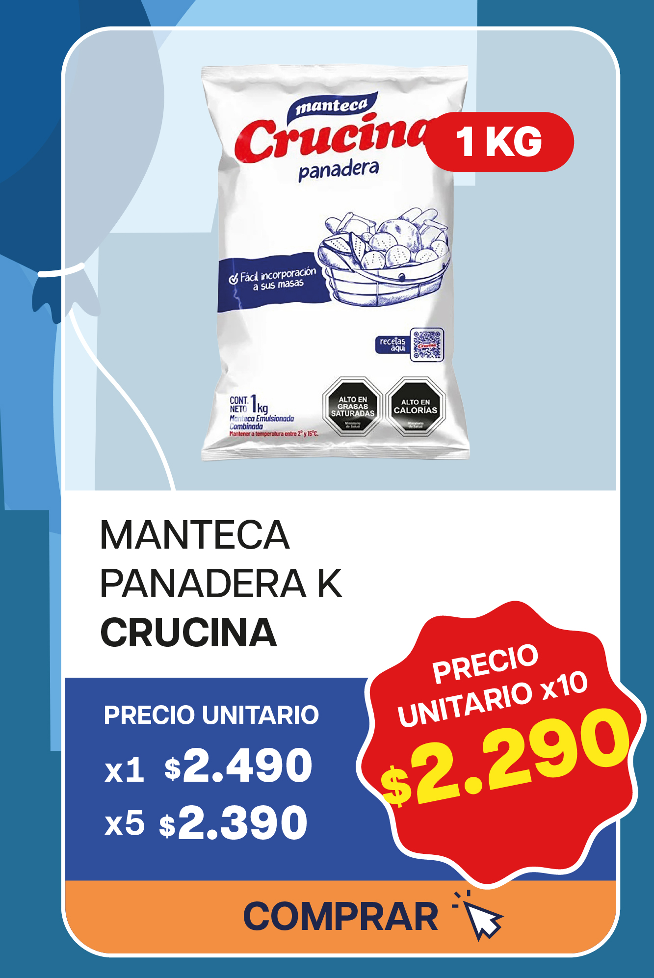 MANTECA PANADERA CRUCINA K