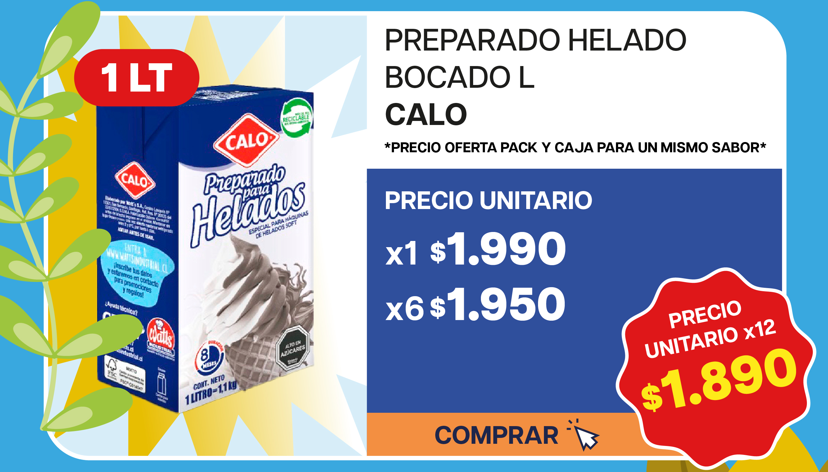 PREPARADO HELADO BOCADO