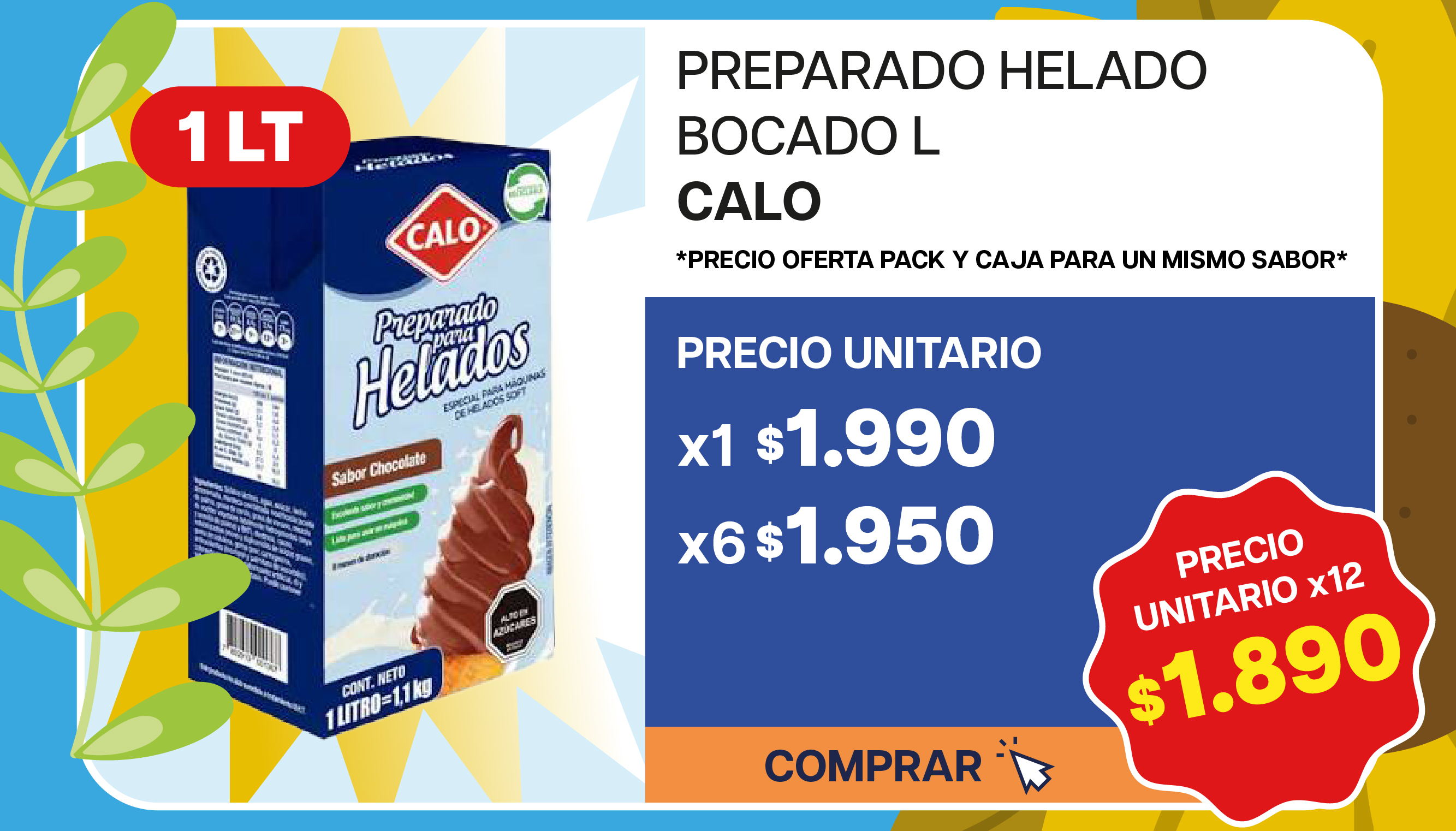 PREPARADO HELADO CHOCOLATE