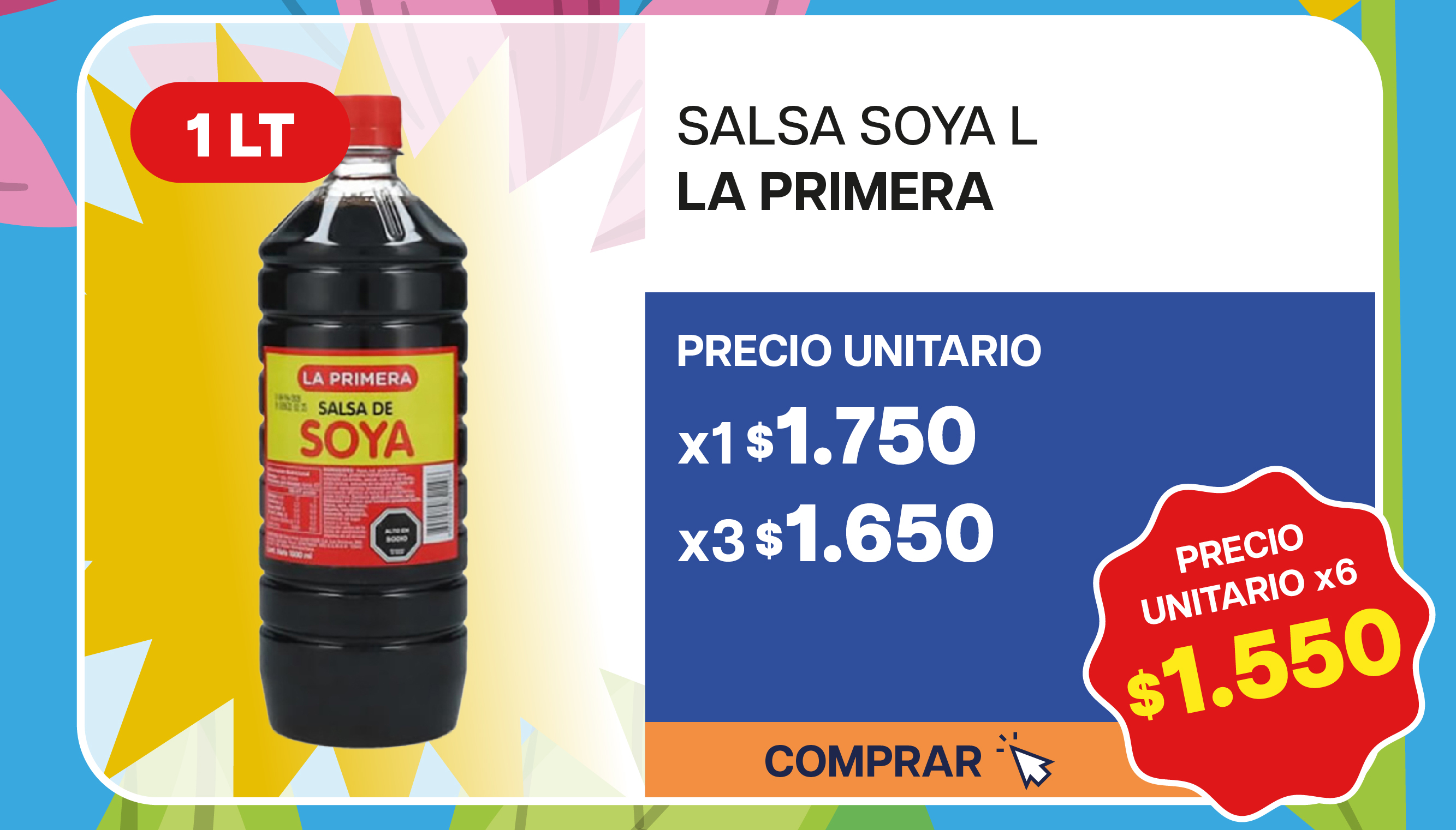 SALSA DE SOYA LA PRIMERA