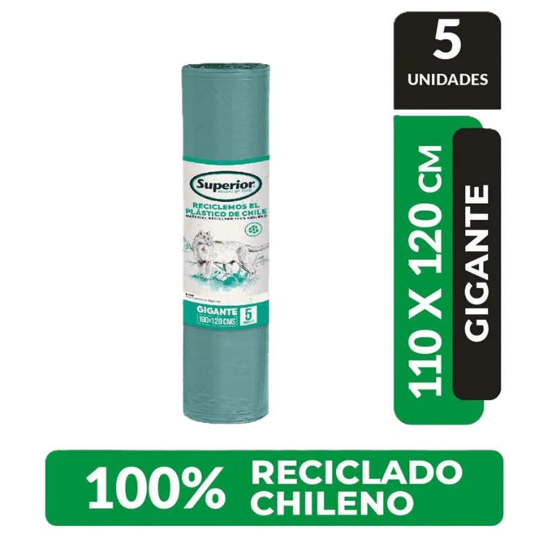BOLSA BASURA 110X120 CM SUPERIOR 5U