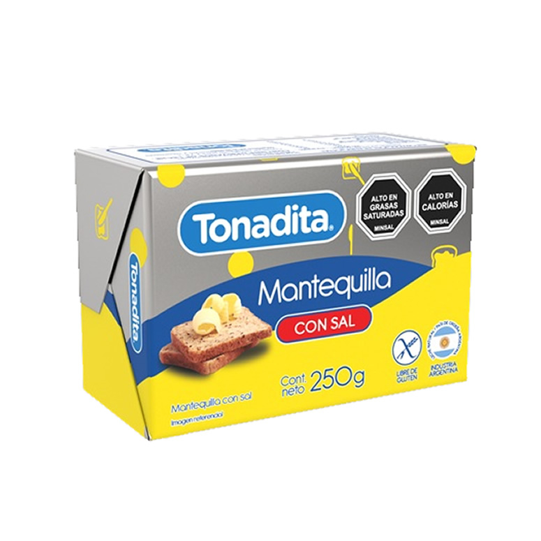 MANTEQUILLA CON SAL TONADITA 250G