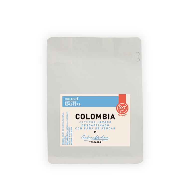 CAFE COLIBRI COLOMBIA CATURRA DECAF 250G