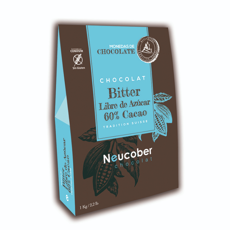 COBERTURA BITTER 60% SIN AZUCAR NEUCOBER 809K