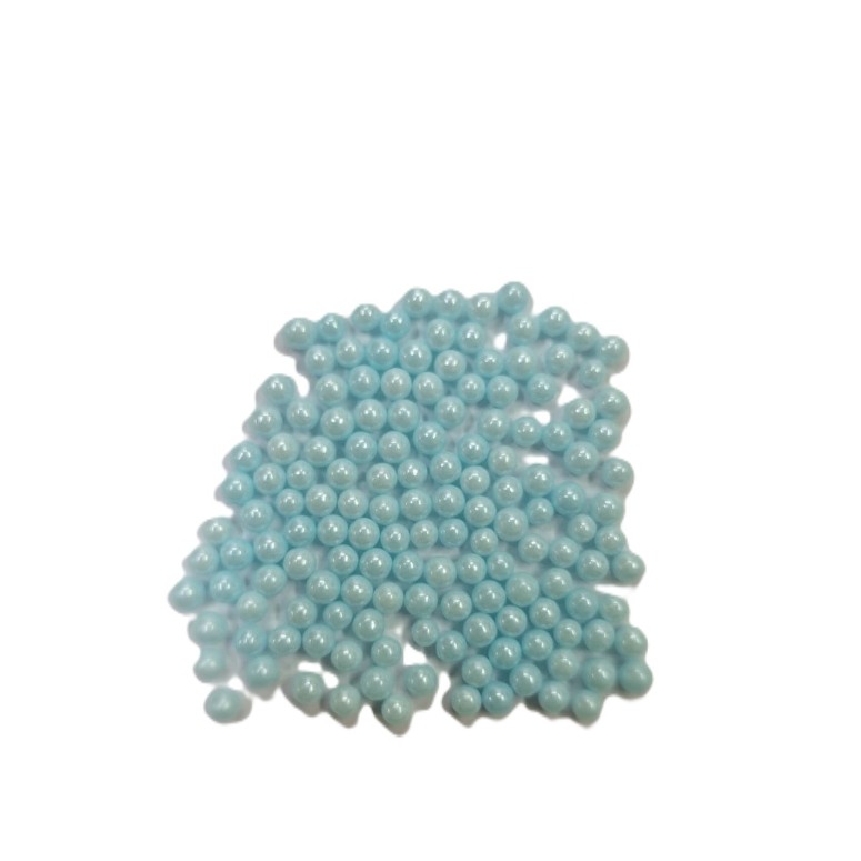 DECORACION PERLA AZUL 4MM 250G