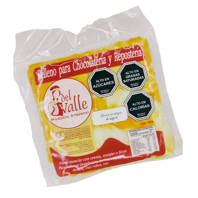 RELLENO CHIRIMOYA ALEGRE PRODUCTOS DEL VALLE 250G