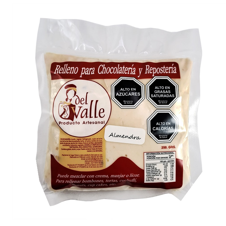 RELLENO ALMENDRA PRODUCTOS DEL VALLE 250G