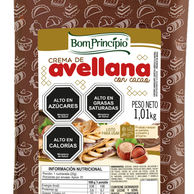 RELLENO CREMA DE AVELLANAS BOM PRINCIPIO 1K